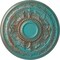 Ekena Millwork Tellson Ceiling Medallion (Fits Canopies up to 6 3/4"), 30 5/8"OD x 2 1/2"P, Copper Green Patina CM30TECGS - alternate 1